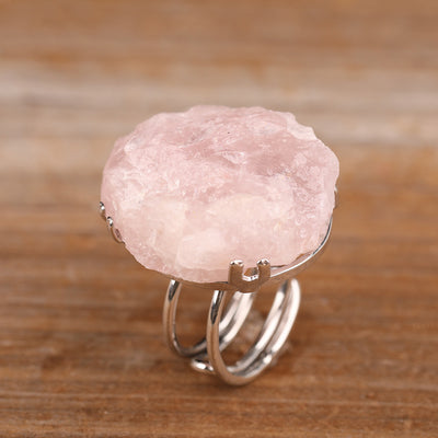 Anillo Ajustable de Oro con Perlas Irregulares