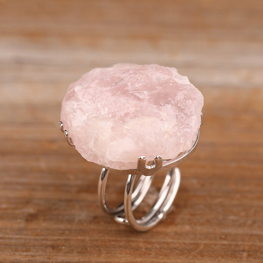 Anillo Ajustable de Oro con Perlas Irregulares