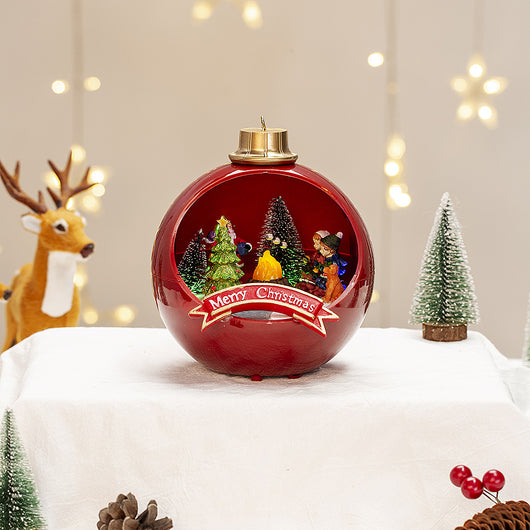 Casa de Nieve Decorativa para Navidad - Adorno Luminoso - Image 4