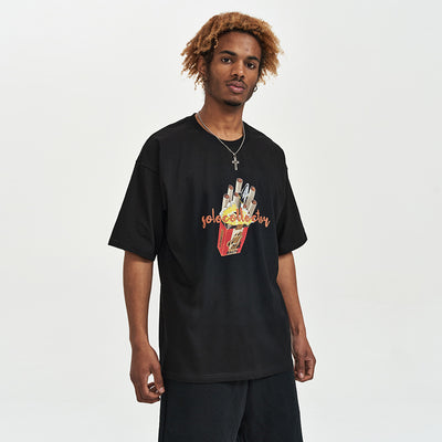 Camiseta de Algodón Manga Corta con Estilo Personalidad para Hombre - Image 11