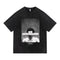 Camiseta Unisex Hip-hop Summer Tide con Estampado Vintage Desgastado