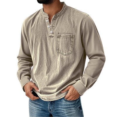 Playera de Manga Larga con Botones para Hombre Joven - Image 13