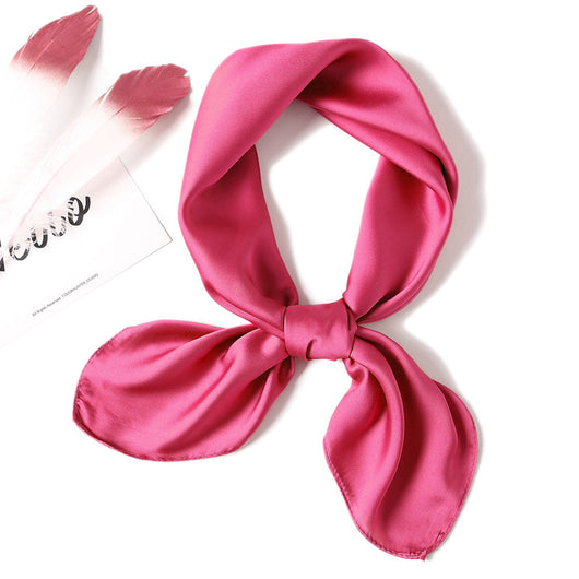 Pañuelo de Seda Liso con Amarre para Cabello - Image 18