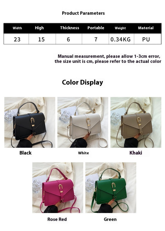 Bolso Bandolera Cuadrado Pequeño de Un Hombro para Mujer - Image 18