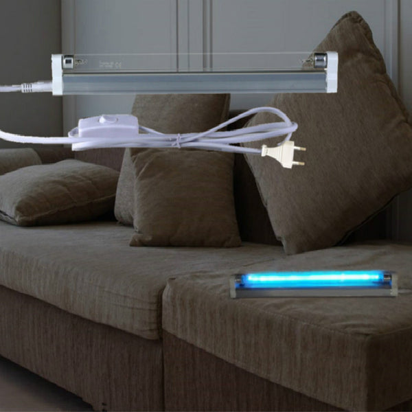 Lámpara UV T5 120V con Soporte Versátil y Diseño Moderno