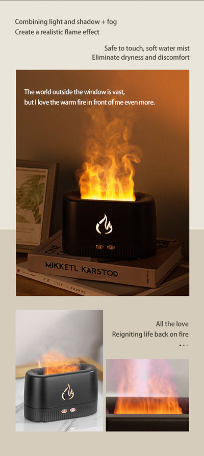 Difusor de Aroma con Efecto Llama - Humidificador Silencioso para el Hogar - Image 12