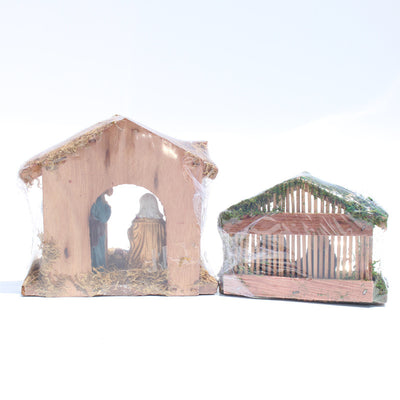 Conjunto de Pesebre Navideño en Resina - Casa Iglesia para Decoración de Escenas - Image 16