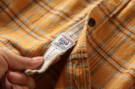 Camisa Retro de Algodón Lavado con Textura Gruesa - Image 13