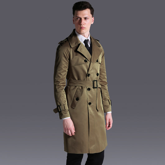 Abrigo Trinchera Inglés Doble Botonadura para Hombre - Image 10
