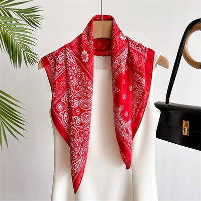Pañuelo de Seda Estilo Coreano Retro Versátil para Mujer Profesional - Image 9