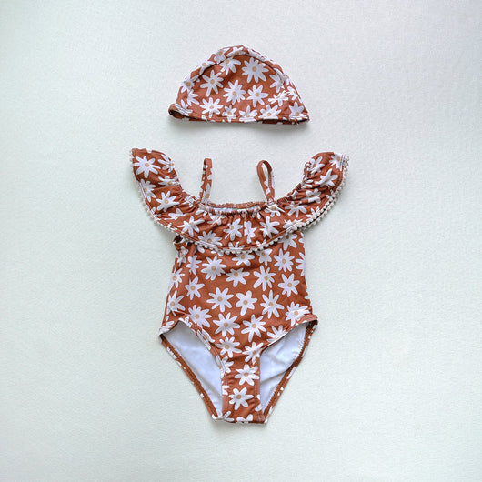 Traje de Baño Infantil con Volantes y Tirantes Ajustables - Image 6