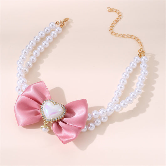 Collar Princesa con Dije Corazón para Mascotas - Image 3