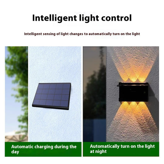 Lámpara Solar de Pared para Jardín y Decoración Exterior - Image 2