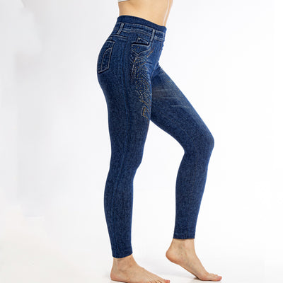 Leggins de Algodón Elasticidad Cuádruple con Control de Abdomen - Image 21