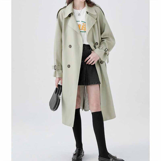 Abrigo Clásico Británico Midi - Elegancia Atemporal para Primavera y Otoño - Image 11