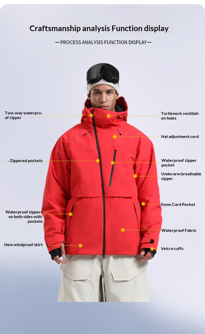 Chaqueta de Esquí Impermeable Térmica con Tecnología Respirable - Image 32