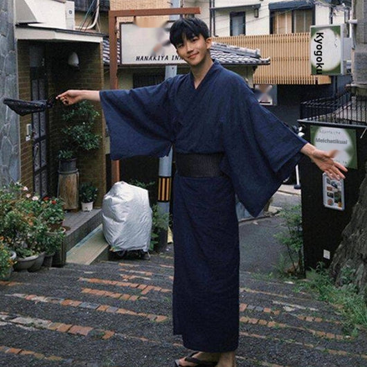 Kimono Formal Tradicional Japonés para Hombre - Image 25