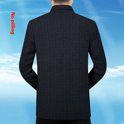 Abrigo Ejecutivo Casual para Hombre - Chaqueta Stand Collar Elegante - Image 5