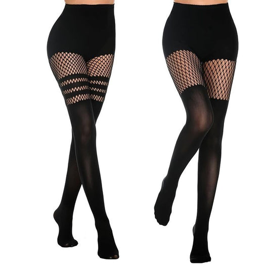 Medias de Red Caladas Talla Grande Estilo Halloween Europeo y Americano - Image 17