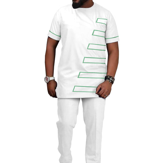 Traje Casual Hombre Estampado Étnico Africano Batik - Image 27