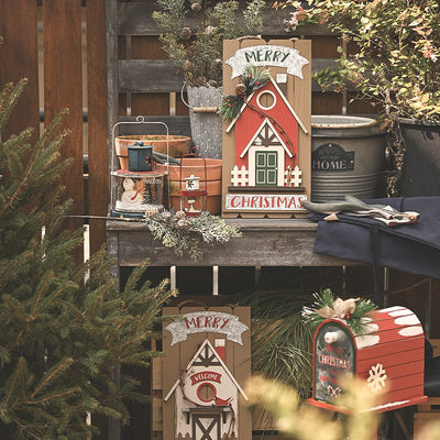Adornos Navideños de Madera - Casitas Decorativas - Image 4