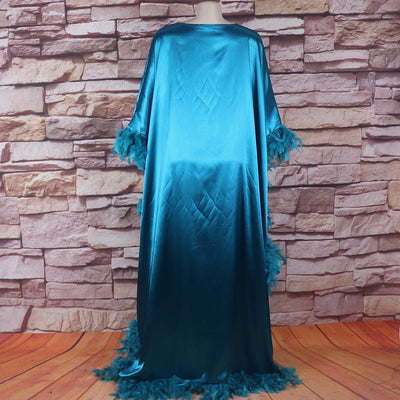 Vestido Africano Suelto de Lujo con Manga Murciélago y Abertura Alta - Image 22