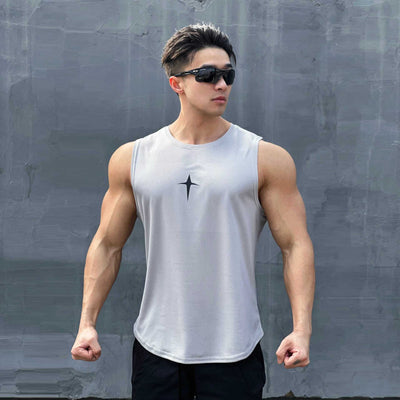 Camiseta Ajustada sin Mangas para Hombre - Image 3