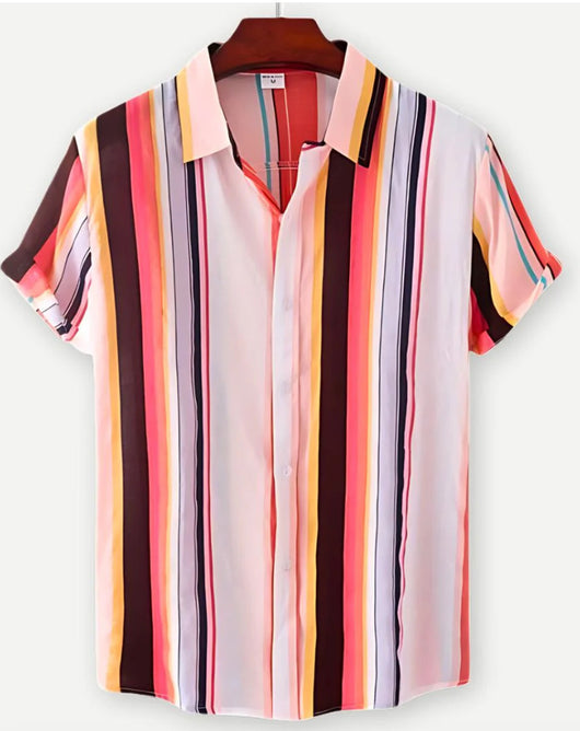 Camisa Hawaiana de Manga Corta con Solapa - Image 8