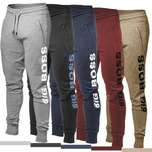 Pantalones de Chándal Largos para Hombre con Estampado de Color Sólido