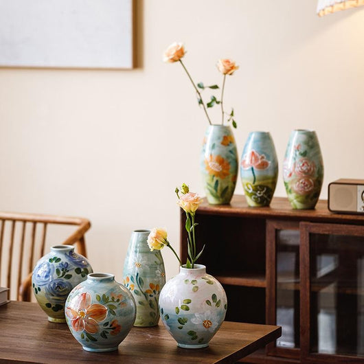 Florero Hidropónico de Cerámica Artesanal Jingdezhen Estilo Retro Chino - Image 16