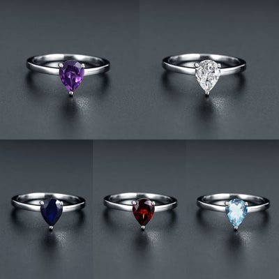 Anillo de Plata 925 con Amatista Natural Tallada - Image 17