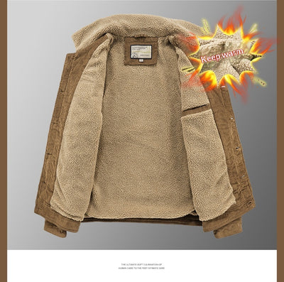 Abrigo Acolchado de Algodón con Forro Polar para Hombre - Image 21
