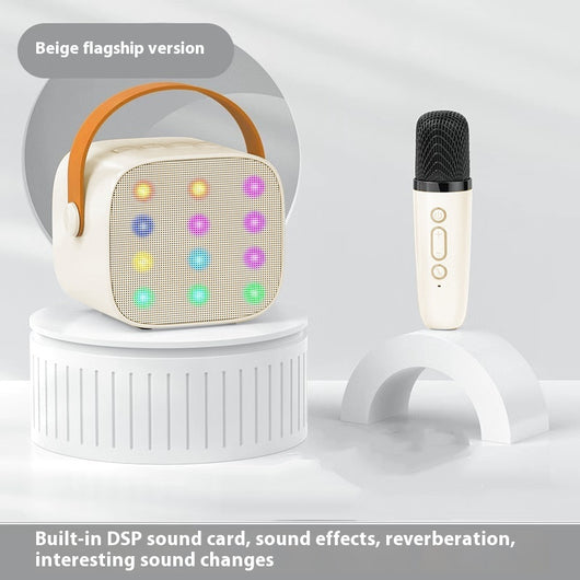 Parlante Bluetooth Mini con Luces LED y Micrófono Inalámbrico para Niños - Image 7