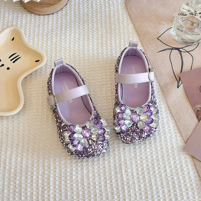 Zapatos de Rendimiento para Niñas con Diamante de Luz en Cristal - Image 3