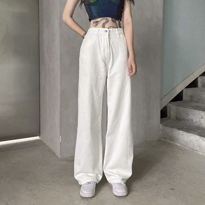 Jeans de Talle Alto Rectos y Anchos para el Día a Día