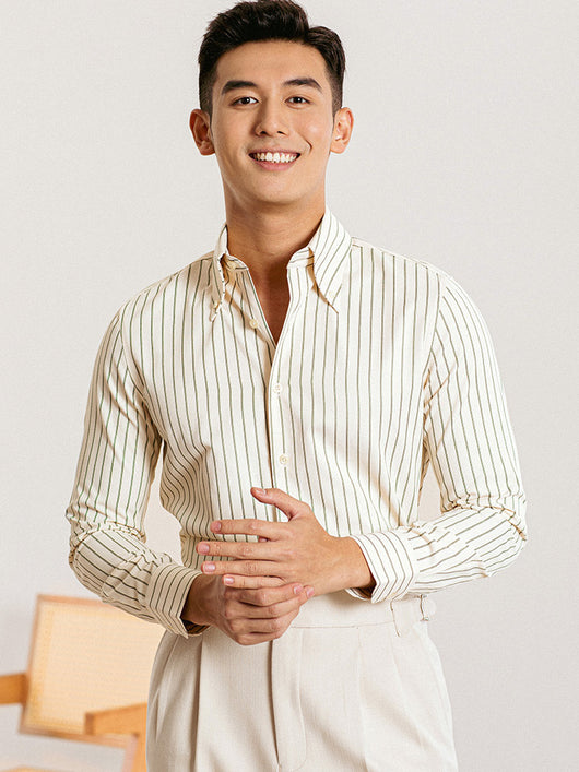 Camisa Retro Japonesa Hombre Otoño Manga Larga - Image 9