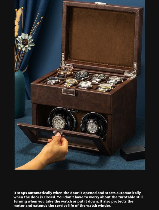 Estuche Mecedora de Cuero Premium para Reloj Automático - Image 14
