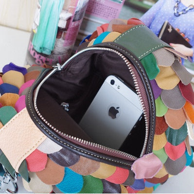 Bolso Mensajero de Cuero Genuino para Mujer - Piel de Oveja Premium - Image 9