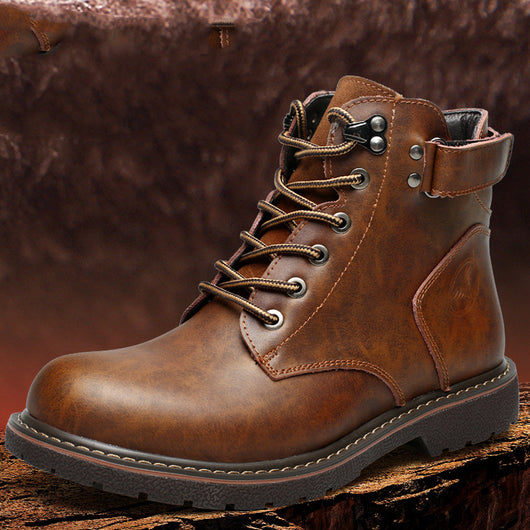 Botas de Cuero Casuales Mid-cut para Hombre - Image 6