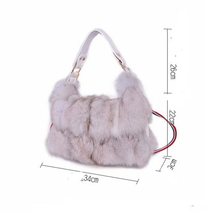 Bolso de Hombro para Mujer con Correa Ajustable - Diseño Elegante en Pelaje - Image 11