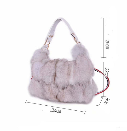 Bolso de Hombro para Mujer con Correa Ajustable - Diseño Elegante en Pelaje - Image 11