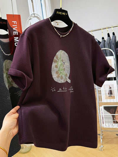 Playera Corta Estilo Occidental Púrpura Gruesa Premium - Image 17