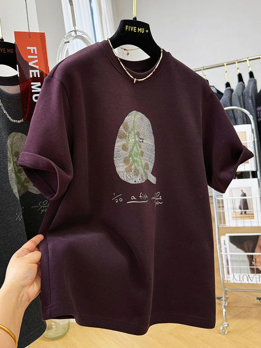 Playera Corta Estilo Occidental Púrpura Gruesa Premium - Image 17