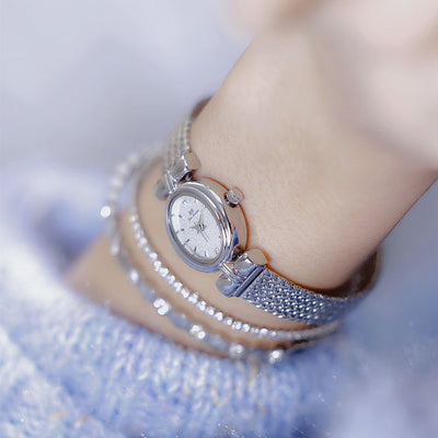 Reloj de Plata Minimalista Lujo Temperamento Clásico - Image 2