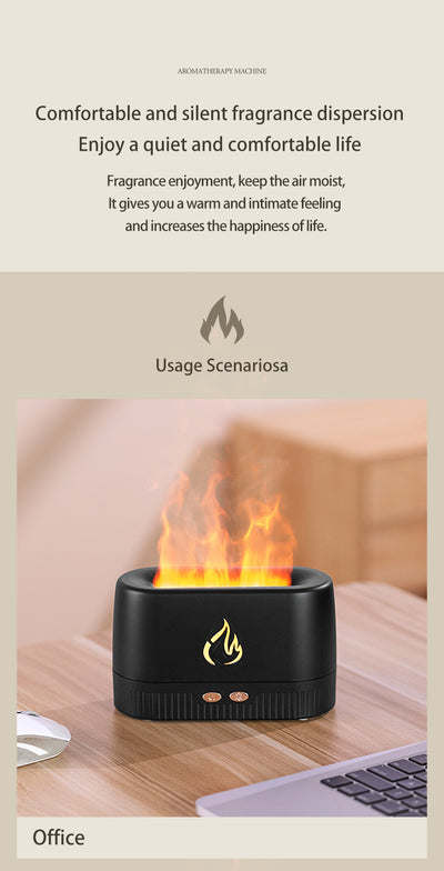 Difusor de Aroma con Efecto Llama - Humidificador Silencioso para el Hogar - Image 14