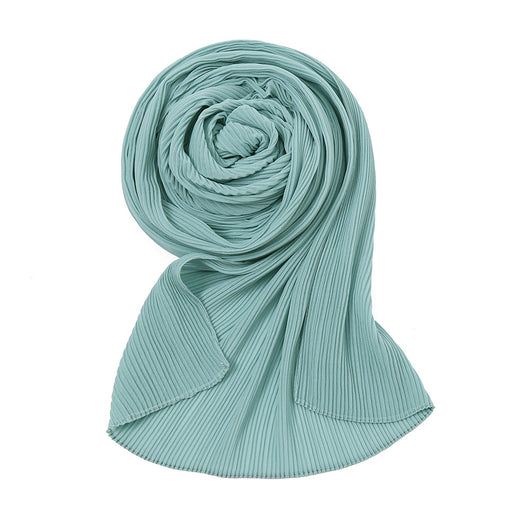 Pañuelo Plisado de Gasa Perlada - Chal Protector Solar para Mujer - Image 30