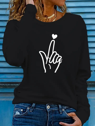 Camisetas Estampadas de Manga Larga para Otoño e Invierno - Image 36