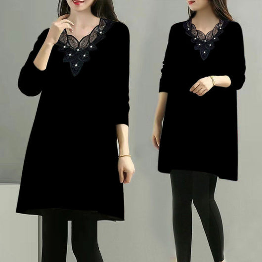 Blusa Suelta Talla Grande para Madres Modernas - Image 4