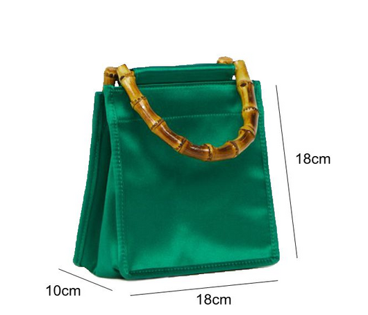 Bolso de Mano en Seda y Bambú - Diseño Elegante y Resistente - Image 3