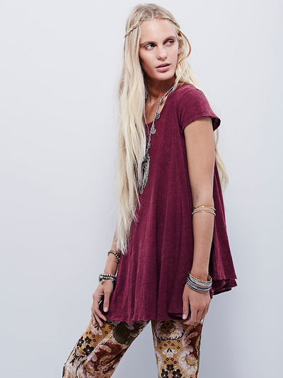Blusa Básica de Cuello Redondo y Manga Corta - Image 2